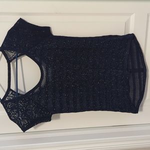 Blue Glittery Top